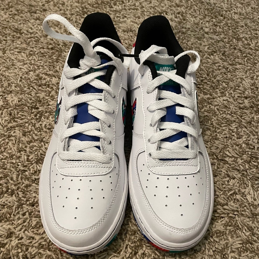 Nike- Air Force One, Crayon Design, Size 6.5 Youth
